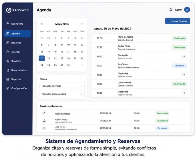 Sistema de Agendamiento y Reservas